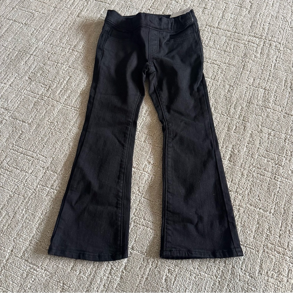 Old Navy Girls Black Boot-Cut Jeans Built-In Tough NWT Size S (6-7)
